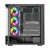 Korpusas MODECOM VOLCANO AQ200 ARGB MIDI juodas