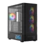 Korpusas MODECOM VOLCANO AQ400 ARGB MIDI Juodas — MODECOM MC-A-AQ400-4FA-B