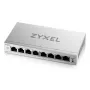 Valdomas L2 Gigabit Ethernet komutatorius Zyxel GS1200-8V3 — 8x RJ-45 10/100/1000, 16 Gbit/s, MAC 4000, stalinis, pilkas