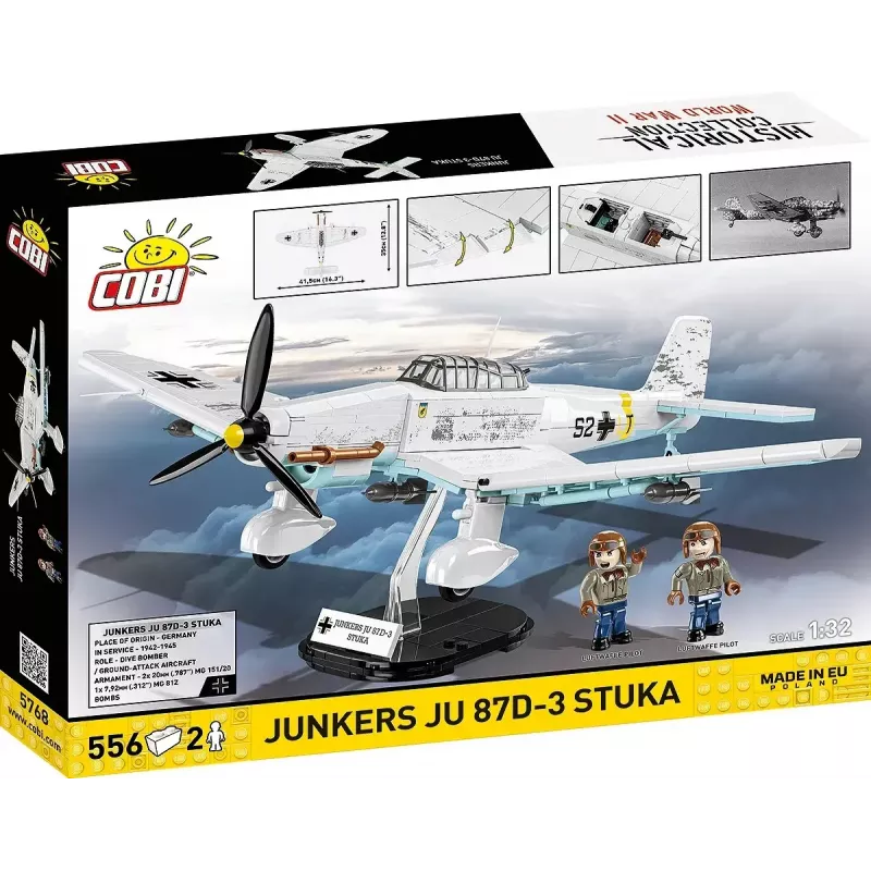 Cobi blokeliai Junkers JU 87D-3 Stuka konstravimo rinkinys 556 dalys