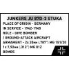Cobi blokeliai Junkers JU 87D-3 Stuka konstravimo rinkinys 556 dalys
