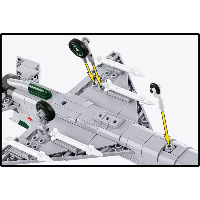 Statybiniai blokeliai Cobi Mig-21 MF 381 dalių rinkinys – lėktuvo modelis