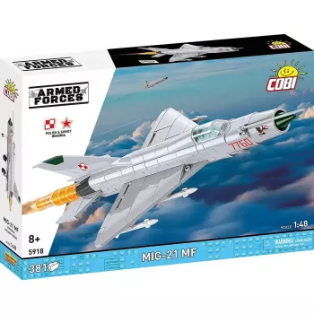 Statybiniai blokeliai Cobi Mig-21 MF 381 dalių rinkinys – lėktuvo modelis