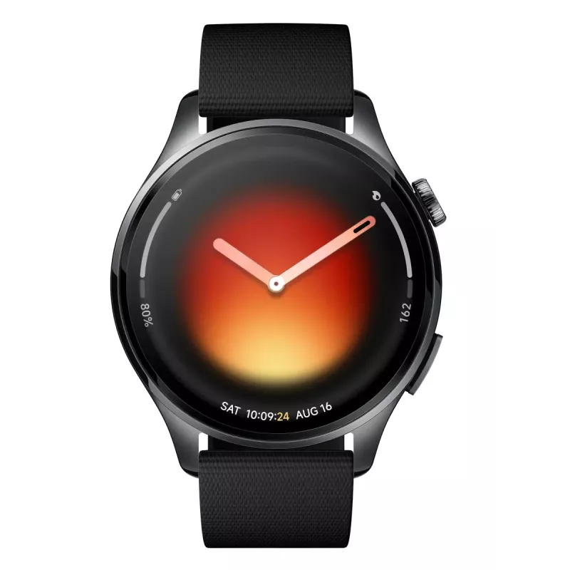 Išmanusis laikrodis Xiaomi Watch 5 – AMOLED 1,54 colio 480x480, Bluetooth 5.4, atsparus vandeniui, širdies ritmo matuoklis, juodas