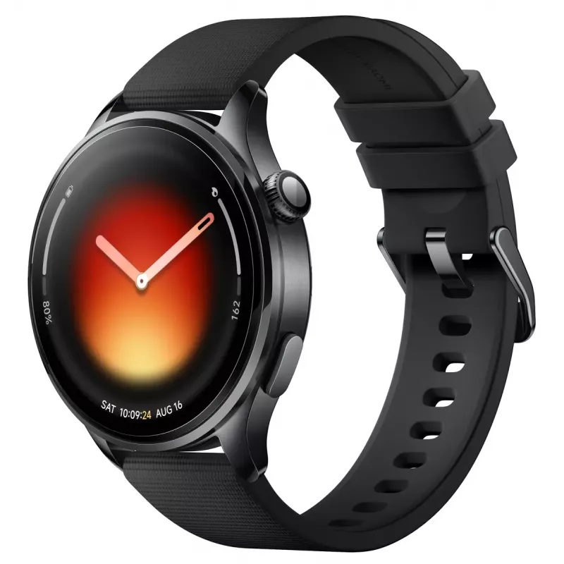 Išmanusis laikrodis Xiaomi Watch 5 – AMOLED 1,54 colio 480x480, Bluetooth 5.4, atsparus vandeniui, širdies ritmo matuoklis, juodas