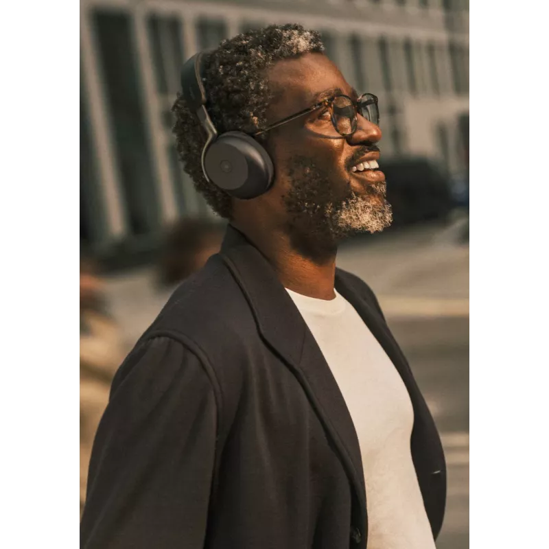 Jabra Evolve3 75 - UC Link390a (belaidis įkrovimo stovas) - Juoda