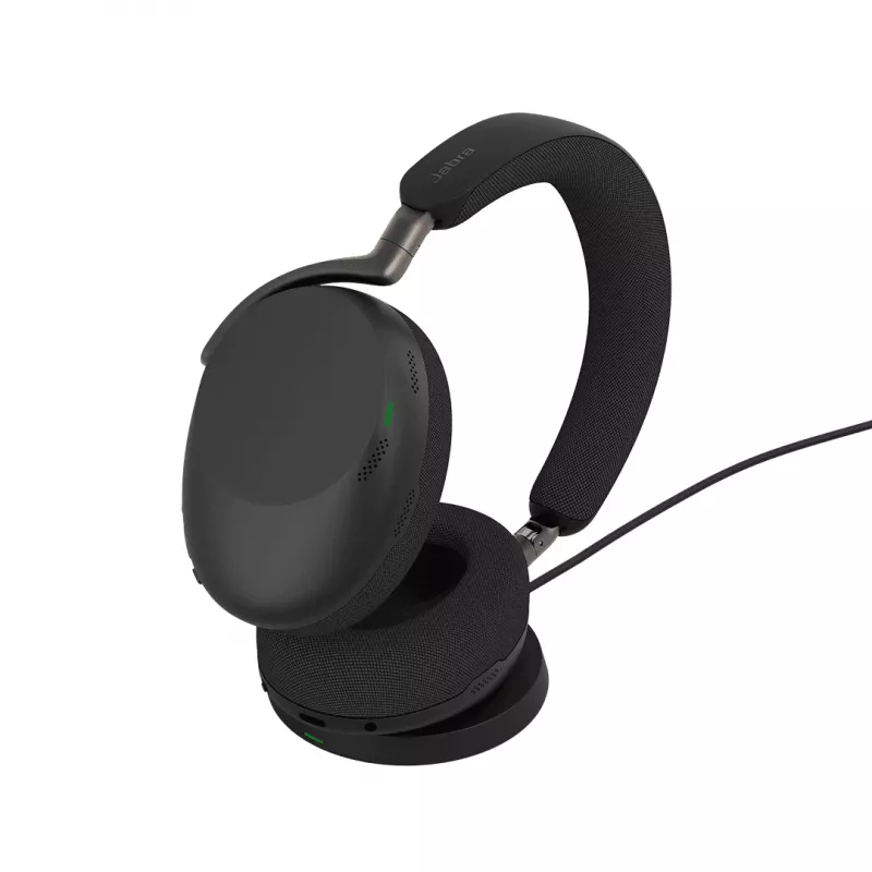 Jabra Evolve3 85 ausinės laidinės ir belaidės ant galvos skambučiams/muzikai USB-A Bluetooth juodos