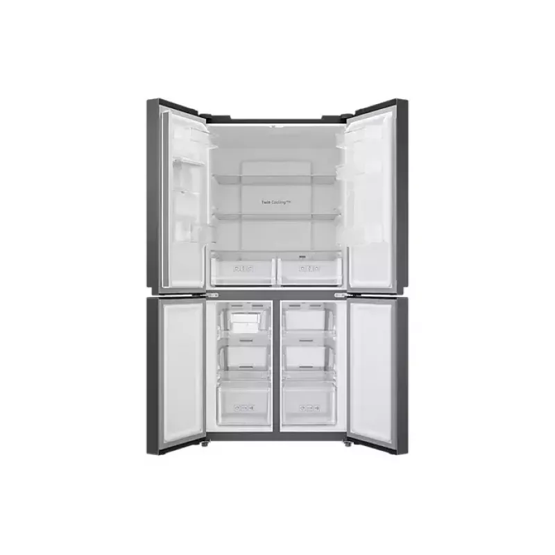 Šaldytuvas Samsung RF48A401EB4/EO šaldiklis šone 488 L juodas