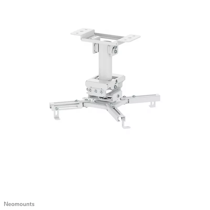 Lubinis projektoriaus laikiklis Neomounts CL25-530WH1 — pilnas judesys, maks. apkrova 45 kg, aukštis 25,5 cm, baltas
