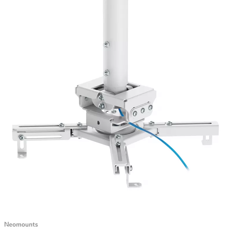 Lubinis projektoriaus laikiklis Neomounts CL25-530WH1 — pilnas judesys, maks. apkrova 45 kg, aukštis 25,5 cm, baltas