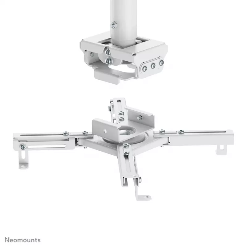 Lubinis projektoriaus laikiklis Neomounts CL25-530WH1 — pilnas judesys, maks. apkrova 45 kg, aukštis 25,5 cm, baltas