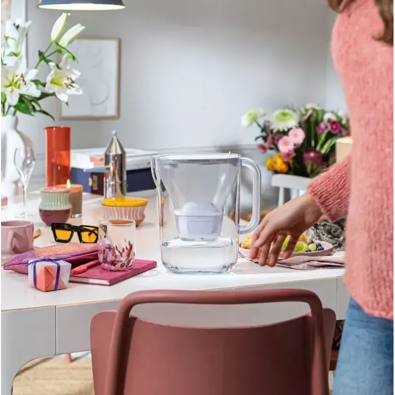 Vandens filtro ąsotis BRITA Style ESSENTIAL XL baltas su MX Pro Pure Performance kasetė
