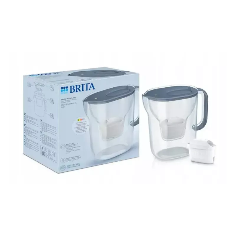 BRITA Style ESSENTIAL XL vandens filtro ąsotis mėlynas su MX Pro Pure Performance filtru