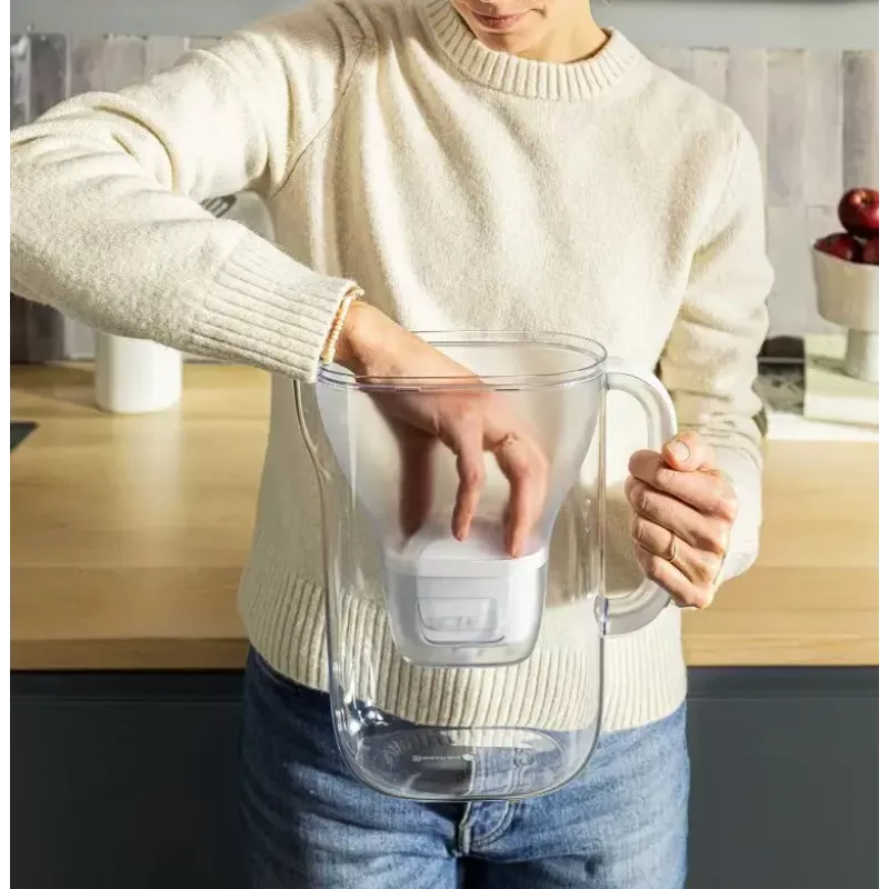 BRITA Style ESSENTIAL XL vandens filtro ąsotis smėlio spalvos su MX Pro Pure Performance filtru