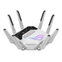 ASUS ROG Rapture GT-BE19000AI belaidis maršrutizatorius 10 Gigabit Ethernet Triju juostų (2.4 GHz / 5 GHz / 6 GHz) Baltas