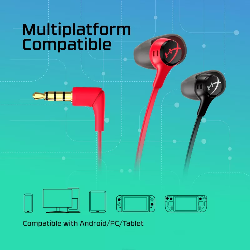 Ausinės HyperX Cloud Earbuds II RED