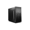 DeepCool Matrexx 30 SI Mini Tower korpusas — Micro-ATX/Mini-ITX, 3x3.5 colio + 2x2.5 colio vietos, 25 cm GPU, 15.1 cm CPU aušintuvas, viršuje montuojamas maitinimo šaltinis, juodas