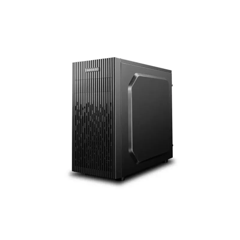 DeepCool Matrexx 30 SI Mini Tower korpusas — Micro-ATX/Mini-ITX, 3x3.5 colio + 2x2.5 colio vietos, 25 cm GPU, 15.1 cm CPU aušintuvas, viršuje montuojamas maitinimo šaltinis, juodas