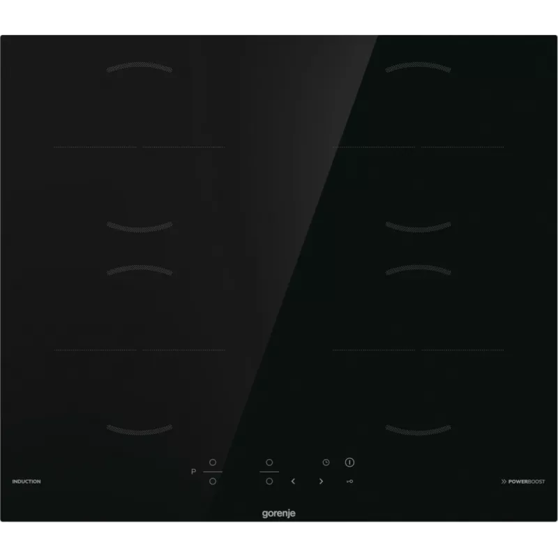 Gorenje GI6401BSCE juoda įmontuojama 59 cm zoninė indukcinė kaitlentė 4 zonos