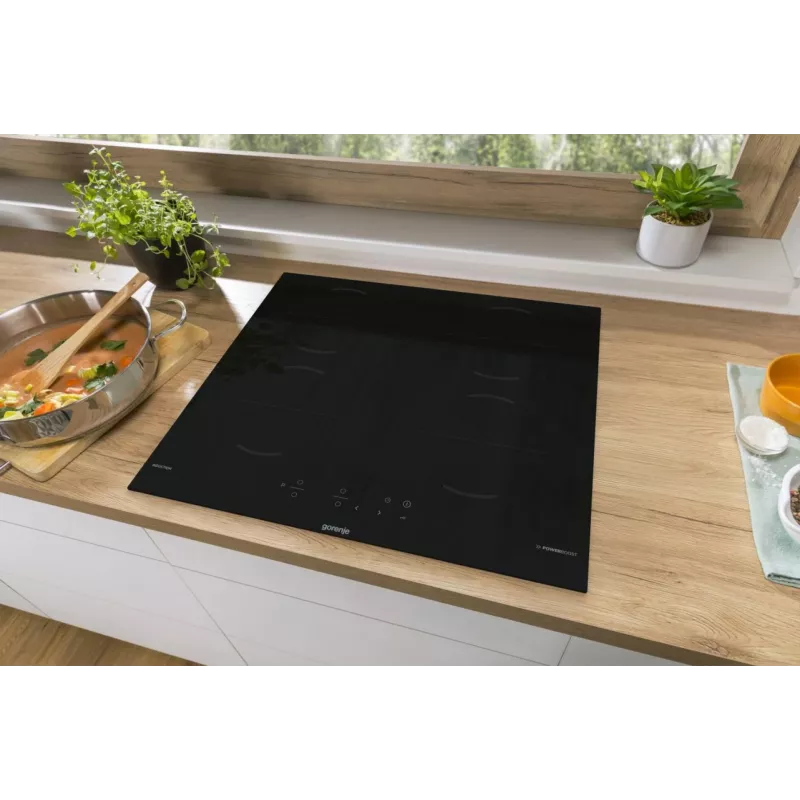 Gorenje GI6401BSCE juoda įmontuojama 59 cm zoninė indukcinė kaitlentė 4 zonos