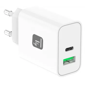 Techly IPW-USB-30WACG universalus mobiliojo įrenginio įkroviklis Baltas AC Greitas įkrovimas