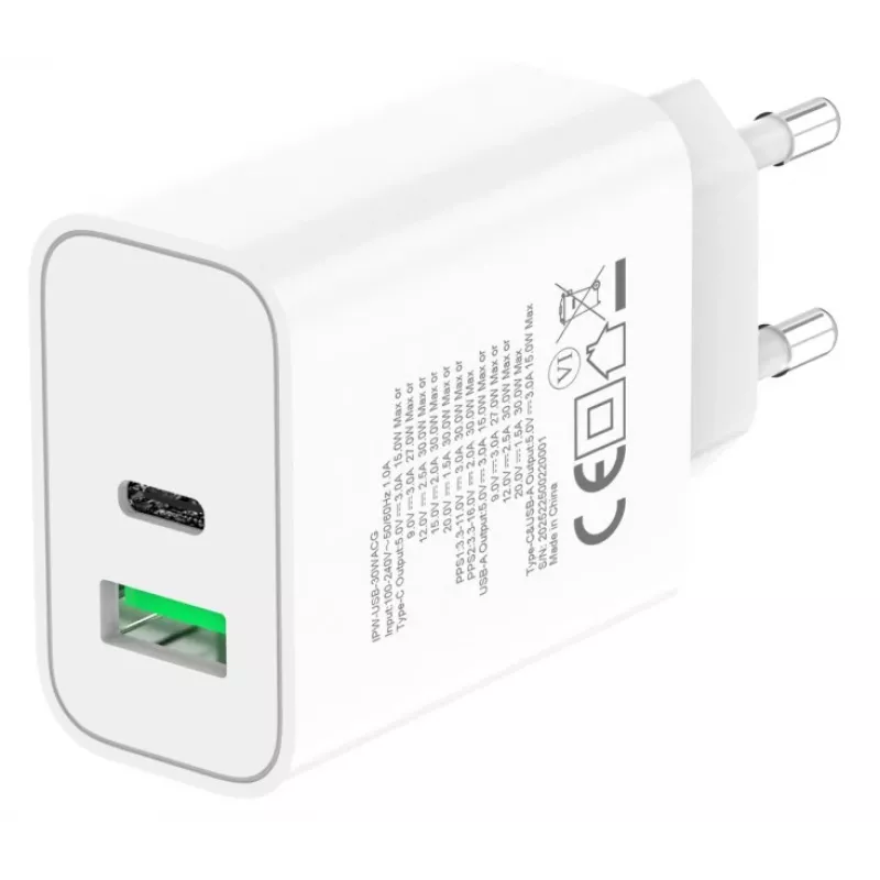 Techly IPW-USB-30WACG universalus mobiliojo įrenginio įkroviklis Baltas AC Greitas įkrovimas