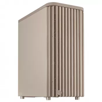 Korpusas ASUS ProArt PA401 Wood Edition Beige – midi bokštas, metalinis priekinis skydelis