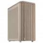 Korpusas ASUS ProArt PA401 Wood Mesh PWM Beige — ATX, medinė panelė, 2×160 mm priekyje, 1×120 mm gale, 2×3.5 colio + 2×2.5 colio vietos