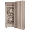 Korpusas ASUS ProArt PA401 Wood Mesh PWM Beige — ATX, medinė panelė, 2×160 mm priekyje, 1×120 mm gale, 2×3.5 colio + 2×2.5 colio vietos