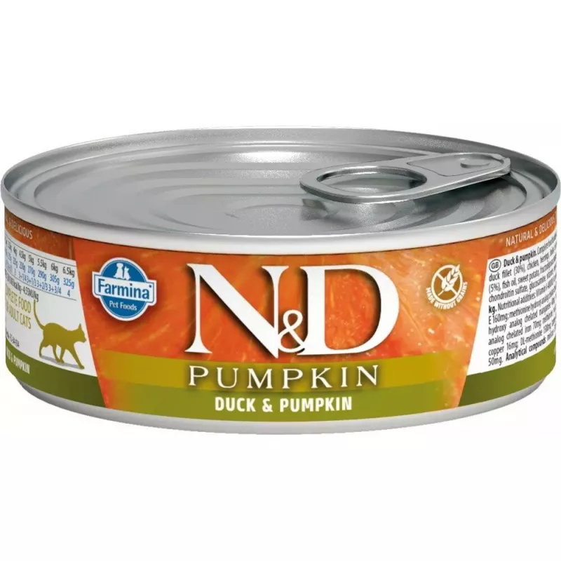 Farmina N&D Cat Duck & Pumpkin šlapias maistas katėms, 70 g