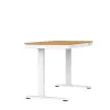 Elektra reguliuojamas aukščio stalas ActiveJet ET119W-C 140x70 cm — 1 variklis, aukštis 725–1225 mm, baltas/ąžuolas