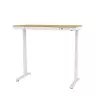 Elektra reguliuojamas aukščio stalas ActiveJet ET119W-C 140x70 cm — 1 variklis, aukštis 725–1225 mm, baltas/ąžuolas