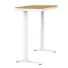 Elektra reguliuojamas aukščio stalas ActiveJet ET119W-C 140x70 cm — 1 variklis, aukštis 725–1225 mm, baltas/ąžuolas