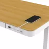Elektra reguliuojamas aukščio stalas ActiveJet ET119W-C 140x70 cm — 1 variklis, aukštis 725–1225 mm, baltas/ąžuolas