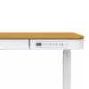Elektra reguliuojamas aukščio stalas ActiveJet ET119W-C 140x70 cm — 1 variklis, aukštis 725–1225 mm, baltas/ąžuolas