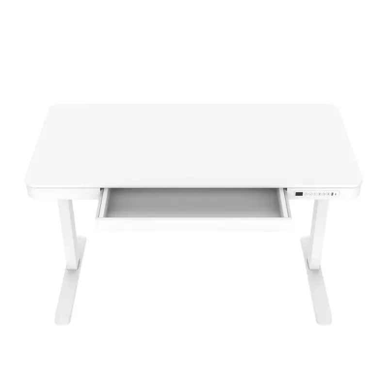 Aktyvus aukščio reguliavimo stalas ActiveJet ET119W-C 140x70 cm, eiga 50 cm, apkrova 45 kg, baltas