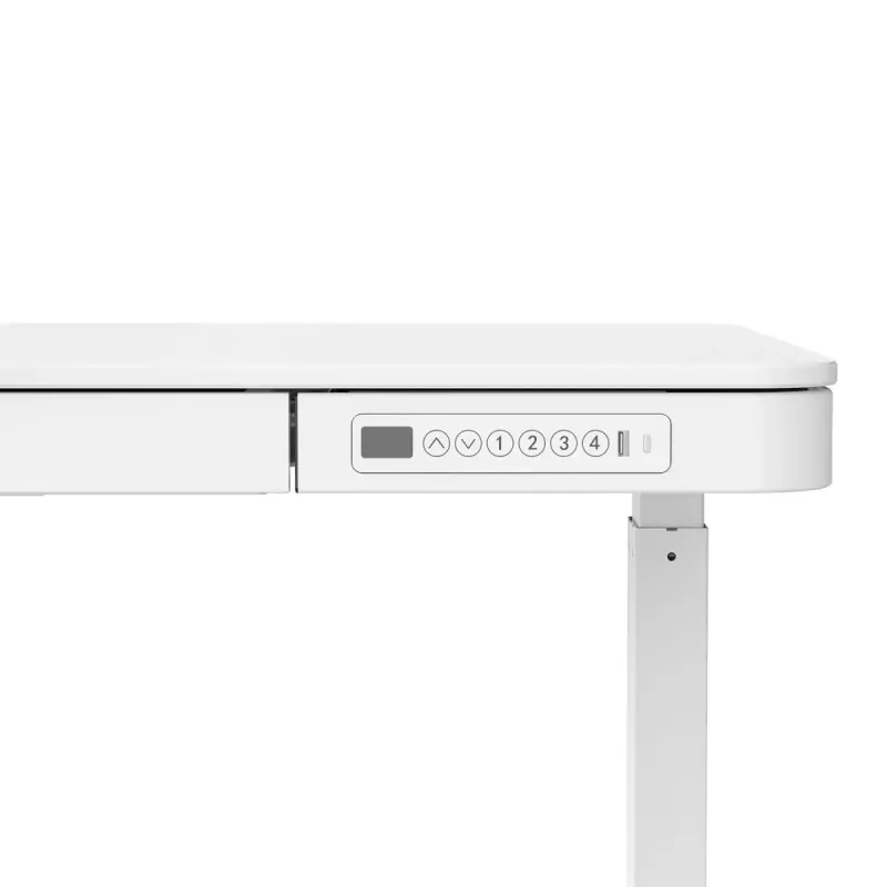 Aktyvus aukščio reguliavimo stalas ActiveJet ET119W-C 140x70 cm, eiga 50 cm, apkrova 45 kg, baltas