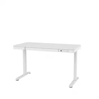 Aktyvus aukščio reguliavimo stalas ActiveJet ET119W-C 140x70 cm, eiga 50 cm, apkrova 45 kg, baltas