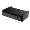 Aktyvus stalas ActiveJet ET119W-C elektrinis reguliuojamo aukščio 140x70 cm juoda/riešutas su USB-A ir USB-C prievadais