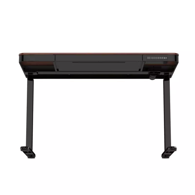 Aktyvus stalas ActiveJet ET119W-C elektrinis reguliuojamo aukščio 140x70 cm juoda/riešutas su USB-A ir USB-C prievadais