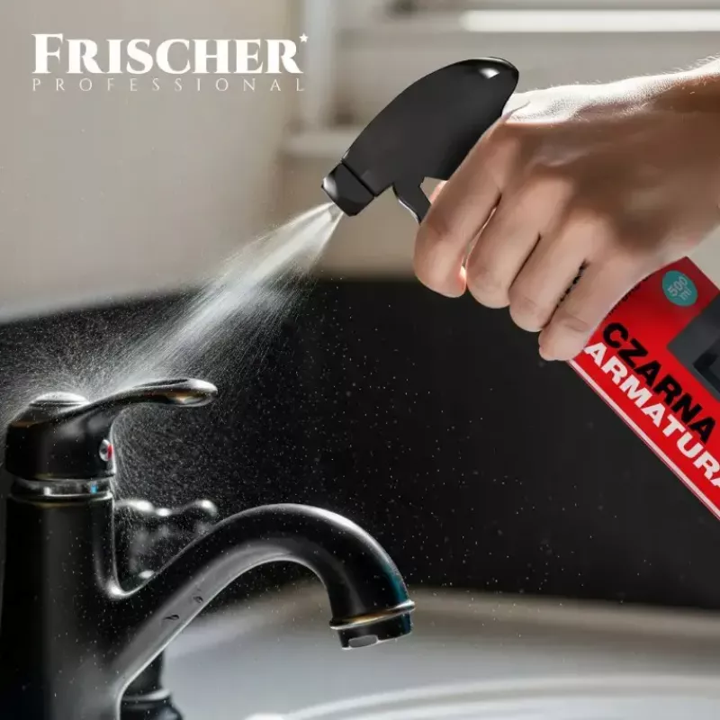 Valymo skystis FRISCHER juodųjų jungiamųjų detalių valiklis 0,5 L su dozatoriumi