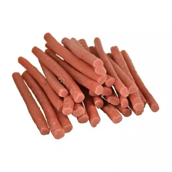 Šunų skanėstas PETITTO Salmon Kabanos 500 g – lašišiniai kabanosai šunims