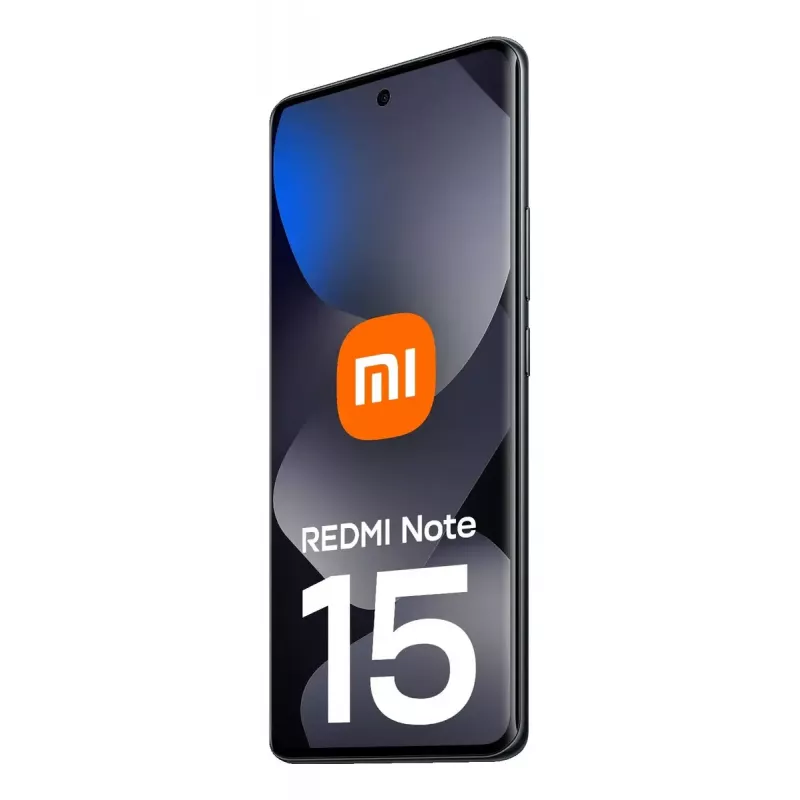 Išmanusis telefonas Xiaomi Redmi Note 15 — 6,77 colių AMOLED, 8 GB RAM, 128 GB, 6000 mAh, 108 MP, Juoda
