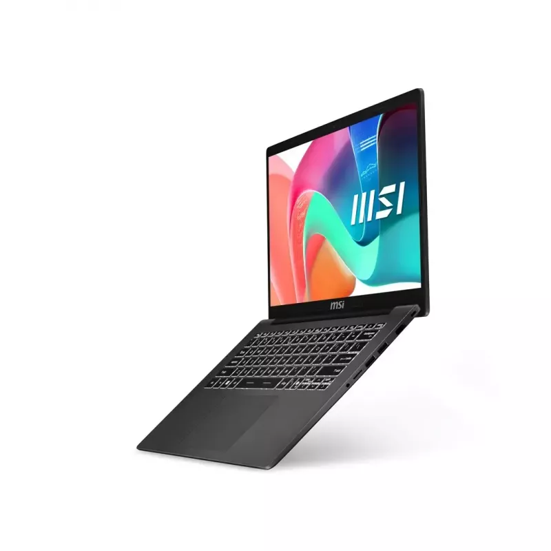 Nešiojamas kompiuteris MSI Modern 14 F13MG-265PL — 14,0 colio FHD IPS 60Hz, Intel Core i5-1334U, 16GB DDR4, 512GB PCIe NVMe, Intel Iris Xe, Win11 Pro, Platinum Gray