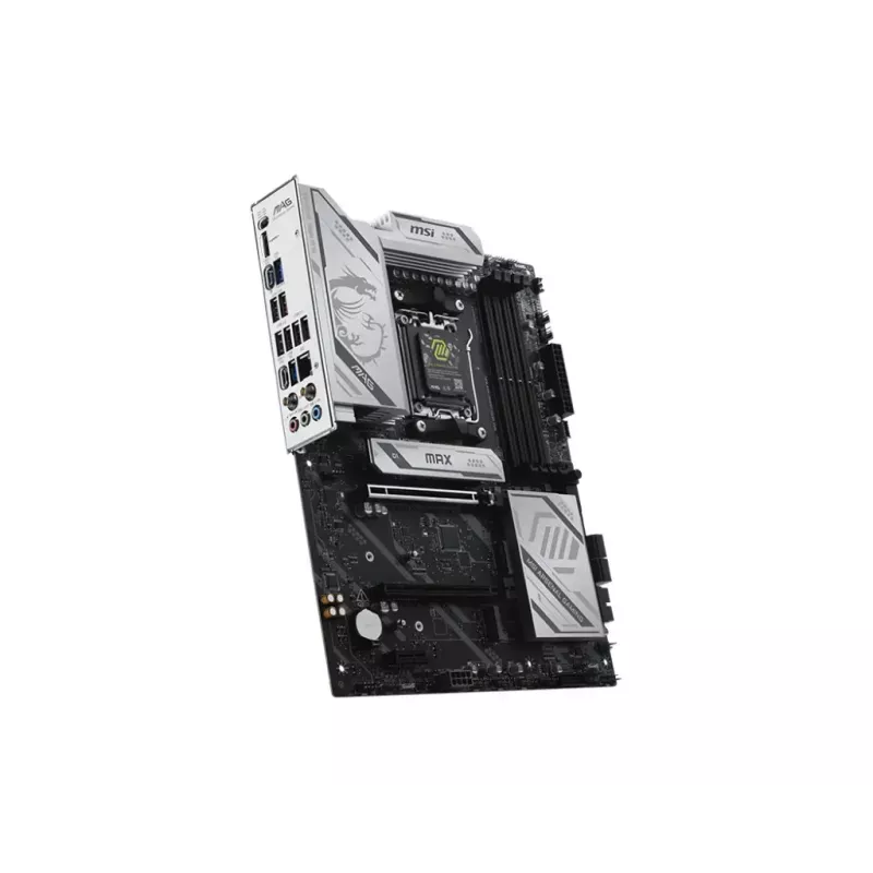 Motininė plokštė MSI MAG X870E GAMING MAX WIFI — AMD X870E, lizdas AM5, DDR5, 4 DIMM, ATX, Wi‑Fi 7, 5Gb LAN