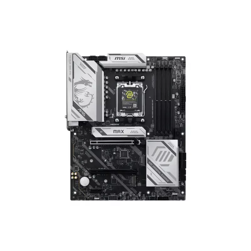 Motininė plokštė MSI MAG X870E GAMING MAX WIFI — AMD X870E, lizdas AM5, DDR5, 4 DIMM, ATX, Wi‑Fi 7, 5Gb LAN