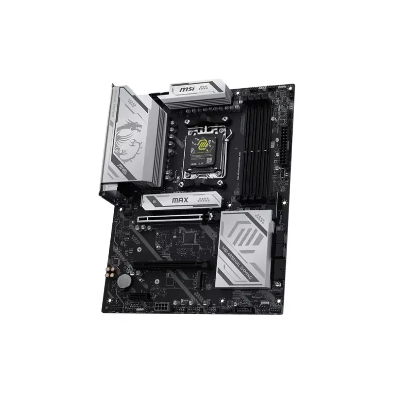 Motininė plokštė MSI MAG X870E GAMING MAX WIFI — AMD X870E, lizdas AM5, DDR5, 4 DIMM, ATX, Wi‑Fi 7, 5Gb LAN