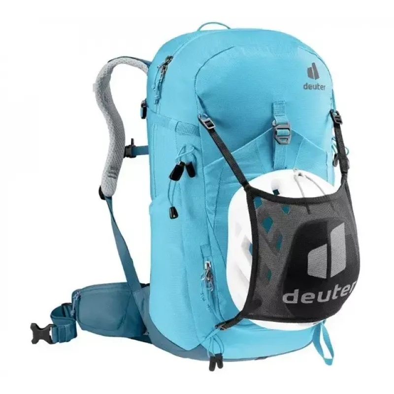 Kuprinė DEUTER Trail PRO 31 SL – moteriška žygių kuprinė, 31 L, lengva, patvari, mėlyna