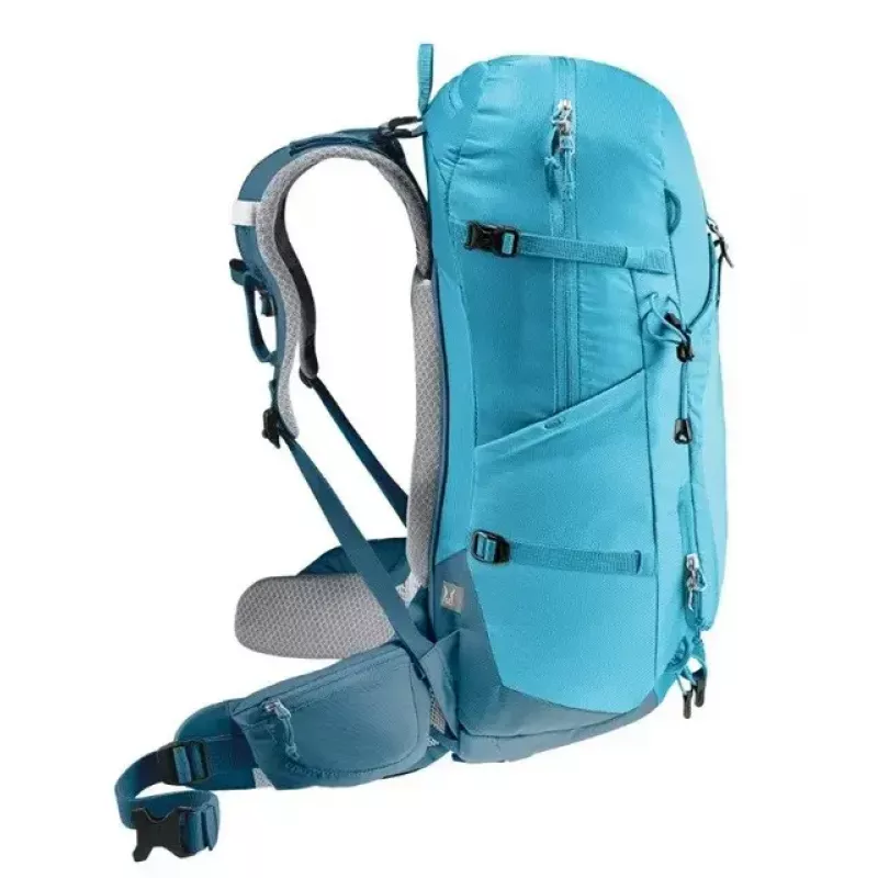 Kuprinė DEUTER Trail PRO 31 SL – moteriška žygių kuprinė, 31 L, lengva, patvari, mėlyna