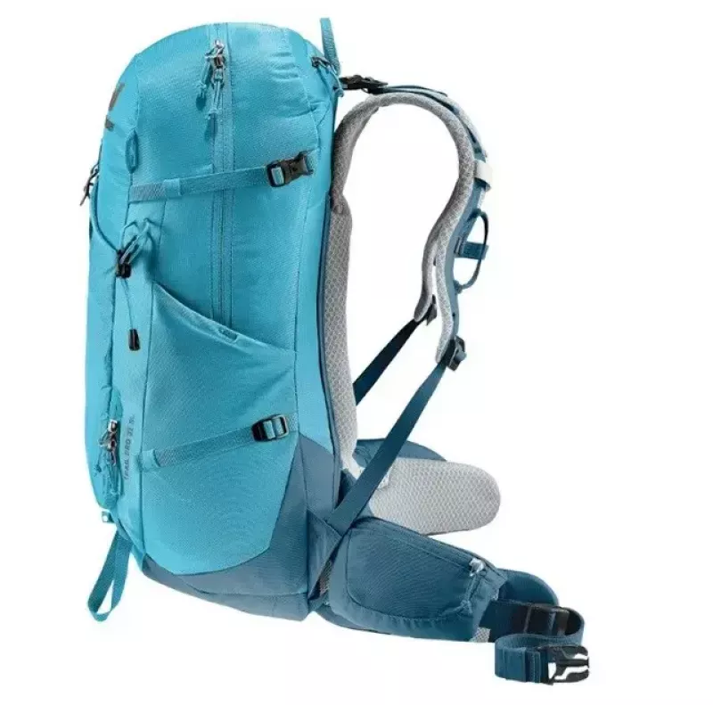 Kuprinė DEUTER Trail PRO 31 SL – moteriška žygių kuprinė, 31 L, lengva, patvari, mėlyna